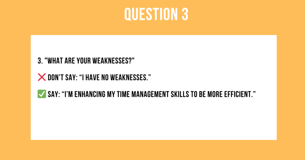 Interview Tip 3: What are your Weaknesses?